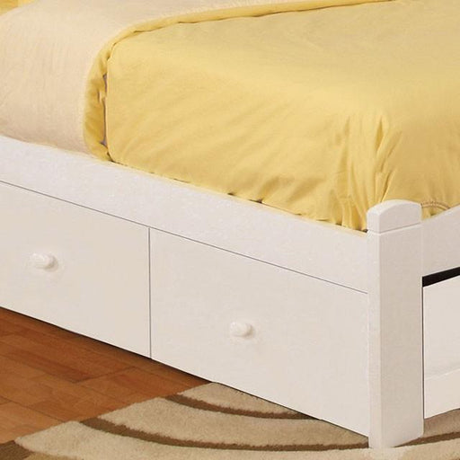 Caren White Twin Bed - R&R Furniture Gallery (Fountain Valley, CA)