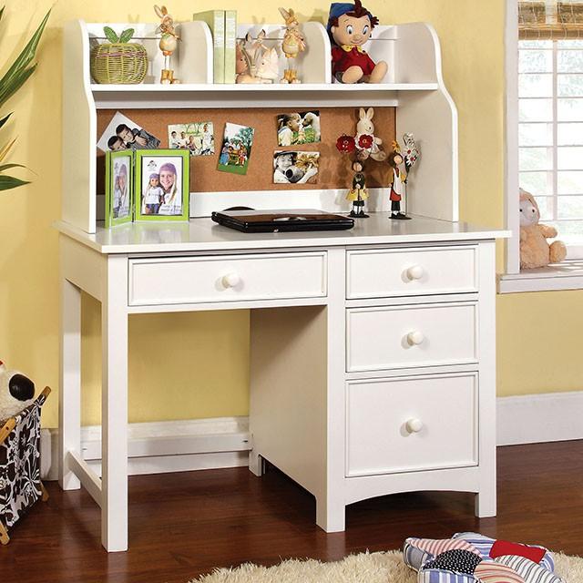 Omnus White Desk - R&R Furniture Gallery (Fountain Valley, CA)