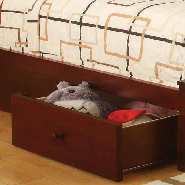 Carus Cherry Twin Bed - R&R Furniture Gallery (Fountain Valley, CA)