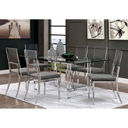 Casper Chrome Dining Table - R&R Furniture Gallery (Fountain Valley, CA)