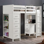 CASSIDY Twin Loft Bed w/ Drawers - R&R Furniture Gallery (Fountain Valley, CA)