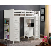 CASSIDY Twin Loft Bed w/ Drawers - R&R Furniture Gallery (Fountain Valley, CA)