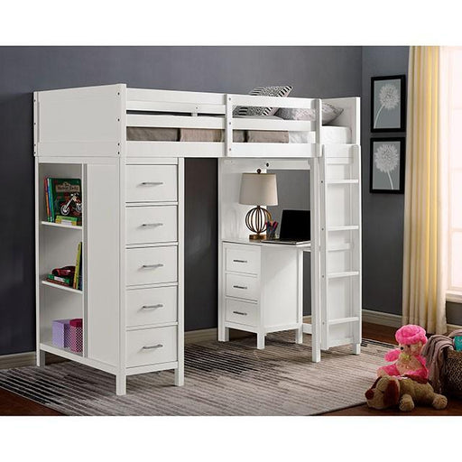 CASSIDY Twin Loft Bed w/ Drawers - R&R Furniture Gallery (Fountain Valley, CA)