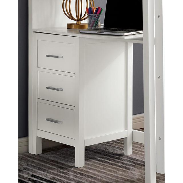 CASSIDY Twin Loft Bed w/ Drawers - R&R Furniture Gallery (Fountain Valley, CA)