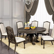 Arcadia Rustic Natural Tone Round Dining Table - R&R Furniture Gallery (Fountain Valley, CA)