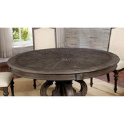 Arcadia Rustic Natural Tone Round Dining Table - R&R Furniture Gallery (Fountain Valley, CA)