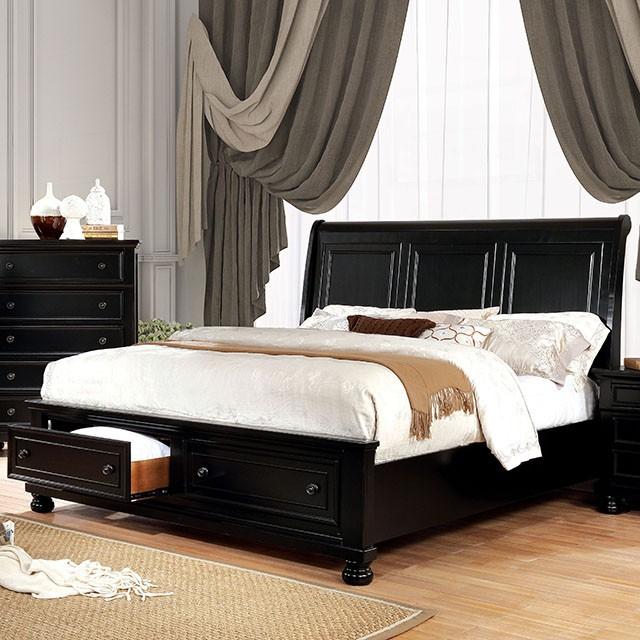 Castor Brown Cherry Queen, E.King, & Cal.King Bed - R&R Furniture Gallery (Fountain Valley, CA)