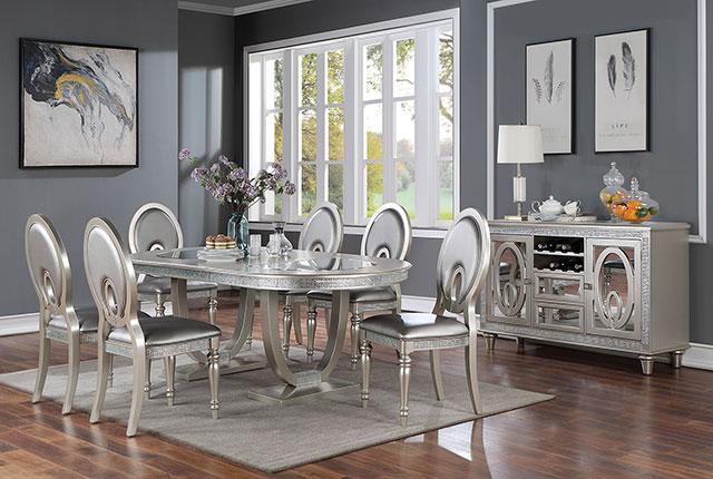 Cathalina 7 Pc Dining Table Set - R&R Furniture Gallery (Fountain Valley, CA)