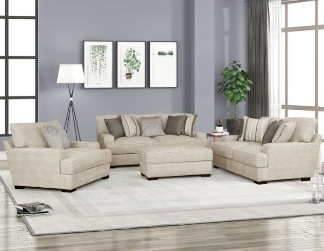 ARDENFOLD Ottoman, Beige & Gray - R&R Furniture Gallery (Fountain Valley, CA)