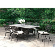 Charissa Antique Black/Beige Arm Chair (4/CTN) - R&R Furniture Gallery (Fountain Valley, CA)