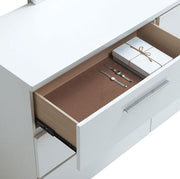 Christie Glossy White Night Stand - R&R Furniture Gallery (Fountain Valley, CA)