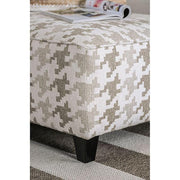 Christine Light Gray/Pattern Ottoman - R&R Furniture Gallery (Fountain Valley, CA)