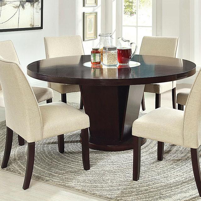 Cimma Espresso Round Dining Table - R&R Furniture Gallery (Fountain Valley, CA)