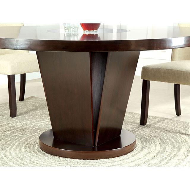 Cimma Espresso Round Dining Table - R&R Furniture Gallery (Fountain Valley, CA)