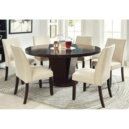 Cimma Espresso Round Dining Table - R&R Furniture Gallery (Fountain Valley, CA)