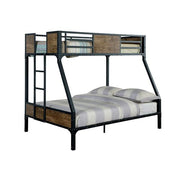 CLAPTON Black Twin/Full Bunk Bed - R&R Furniture Gallery (Fountain Valley, CA)
