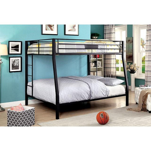 CLAREN Black Full/Queen Bunk Bed - R&R Furniture Gallery (Fountain Valley, CA)