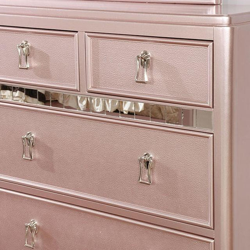 Ariston Rose Gold Dresser - R&R Furniture Gallery (Fountain Valley, CA)