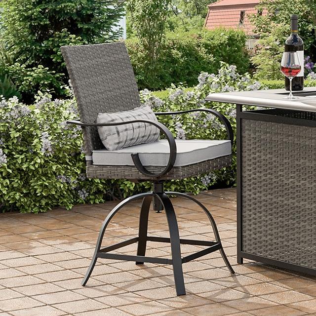 Arosa Counter Ht. Swivel Arm Chair (2/CTN) - R&R Furniture Gallery (Fountain Valley, CA)