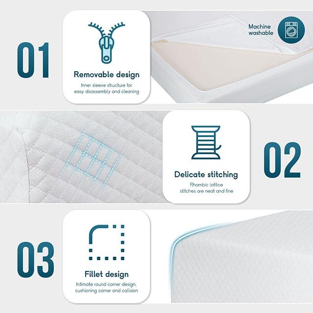 Artemisia 6" Full, Queen, & Twin Memory Foam Mattress - R&R Furniture Gallery (Fountain Valley, CA)