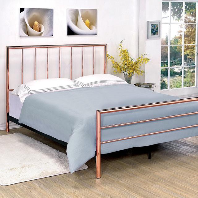 Diana Bed Rose Gold - R&R Furniture Gallery (Fountain Valley, CA)