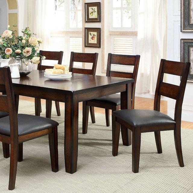 DICKINSON I Dark Cherry Dining Table w/ 18" Leaf - R&R Furniture Gallery (Fountain Valley, CA)