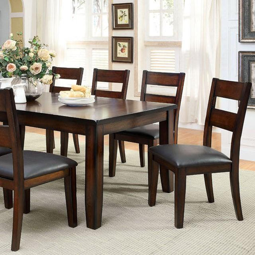 DICKINSON I Dark Cherry Dining Table w/ 18" Leaf - R&R Furniture Gallery (Fountain Valley, CA)
