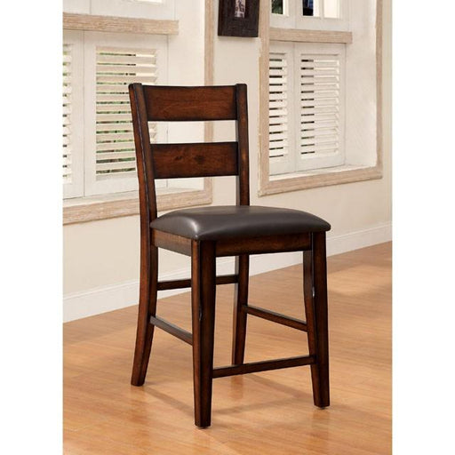 DICKINSON II Dark Cherry Counter Ht. Chair (2/CTN) - R&R Furniture Gallery (Fountain Valley, CA)
