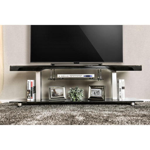 Dietrich Black 60" TV Console - R&R Furniture Gallery (Fountain Valley, CA)