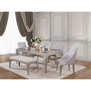 DIOCLES Silver/Gray Dining Table - R&R Furniture Gallery (Fountain Valley, CA)