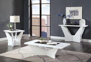 DUBENDORF Sofa Table, White - R&R Furniture Gallery (Fountain Valley, CA)