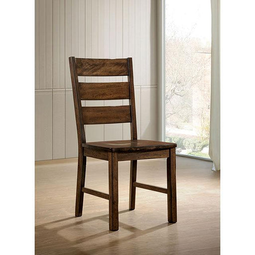 Dulce Walnut Side Chair (2/CTN) - R&R Furniture Gallery (Fountain Valley, CA)