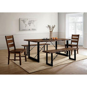 Dulce Walnut Side Chair (2/CTN) - R&R Furniture Gallery (Fountain Valley, CA)