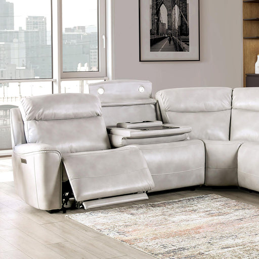 EDMONDUS Power Sectional, Light Taupe - R&R Furniture Gallery (Fountain Valley, CA)