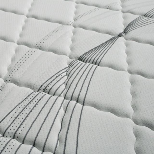 EDREA White/Gray 10" Tight Top Pocket Coil, Full - R&R Furniture Gallery (Fountain Valley, CA)