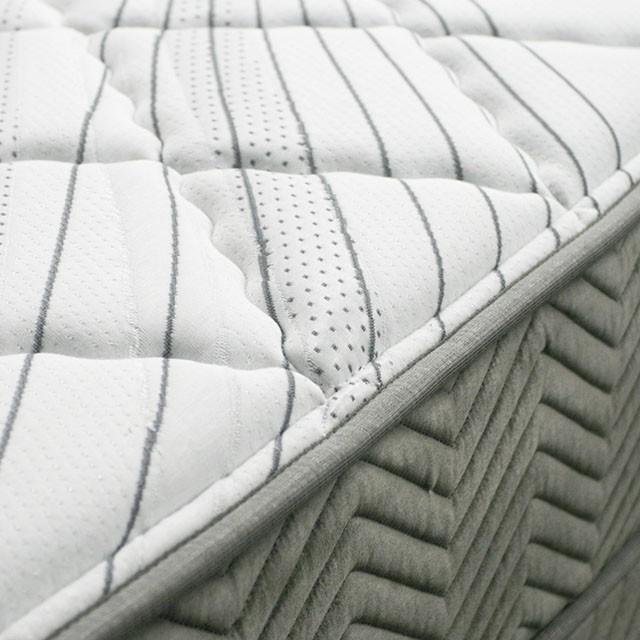 EDREA White/Gray 10" Tight Top Pocket Coil, Full - R&R Furniture Gallery (Fountain Valley, CA)
