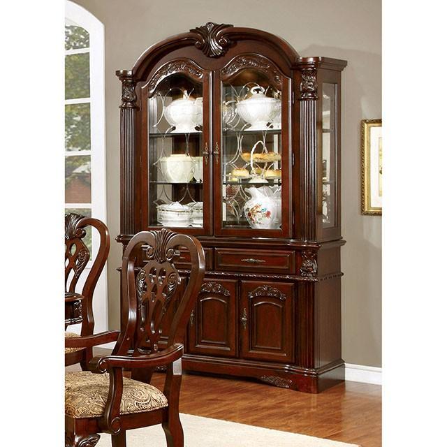 ELANA Brown Cherry Dining Table w/ 18" Butterfly Leaf - R&R Furniture Gallery (Fountain Valley, CA)