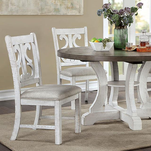 AULETTA Round Dining Table, Gray - R&R Furniture Gallery (Fountain Valley, CA)