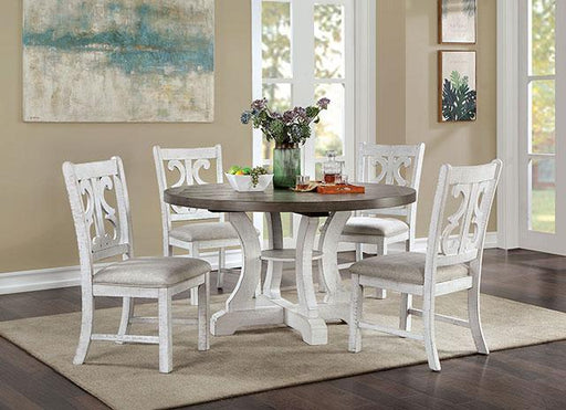 AULETTA Round Dining Table, Gray - R&R Furniture Gallery (Fountain Valley, CA)