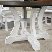 AULETTA Round Dining Table, Gray - R&R Furniture Gallery (Fountain Valley, CA)