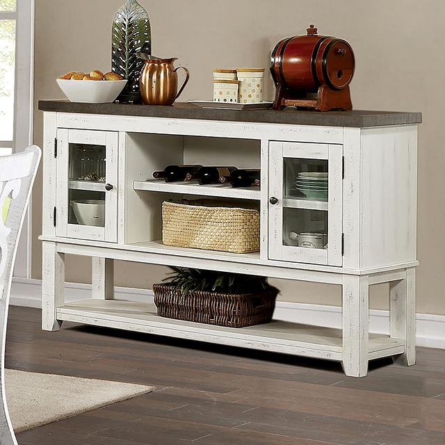 AULETTA Round Dining Table, Gray - R&R Furniture Gallery (Fountain Valley, CA)
