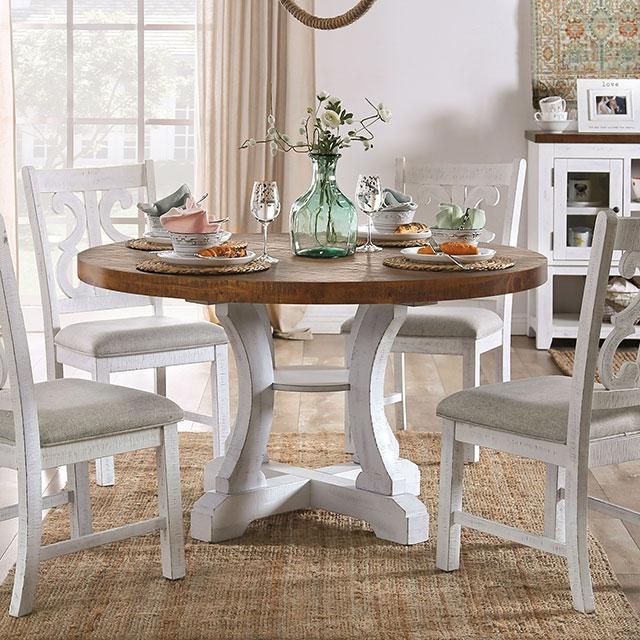 Auletta Transitional Dining Table Round & Squre - R&R Furniture Gallery (Fountain Valley, CA)