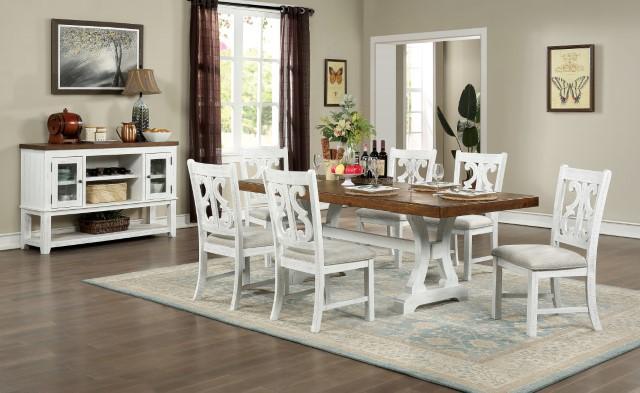 Auletta Transitional Dining Table Round & Squre - R&R Furniture Gallery (Fountain Valley, CA)