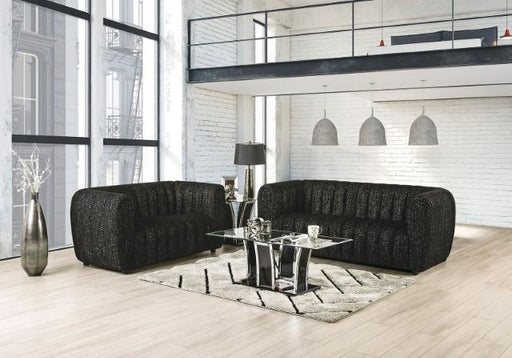 AVERSA Chair, Black, Gray, & White - R&R Furniture Gallery (Fountain Valley, CA)