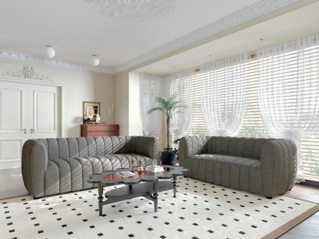 AVERSA Sofa, Black, Gray, & White - R&R Furniture Gallery (Fountain Valley, CA)