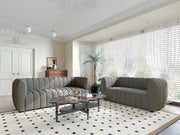 AVERSA Loveseat, Black, Gray, & White - R&R Furniture Gallery (Fountain Valley, CA)