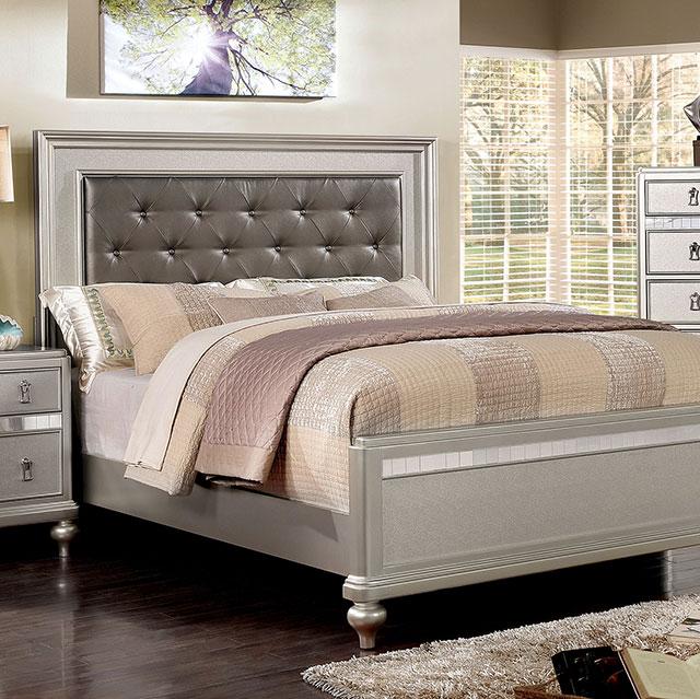Avior Bed Silver - R&R Furniture Gallery (Fountain Valley, CA)