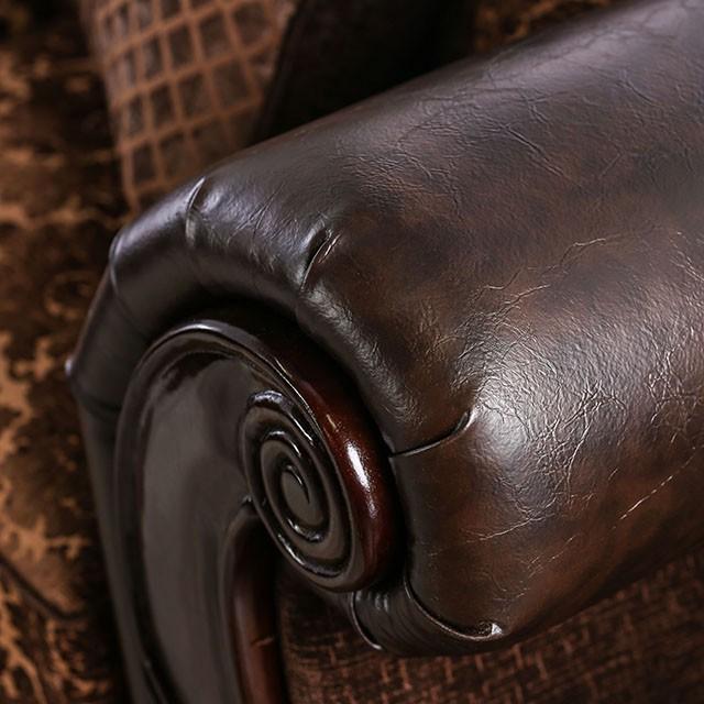 ELPIS Brown/Espresso Sofa - R&R Furniture Gallery (Fountain Valley, CA)
