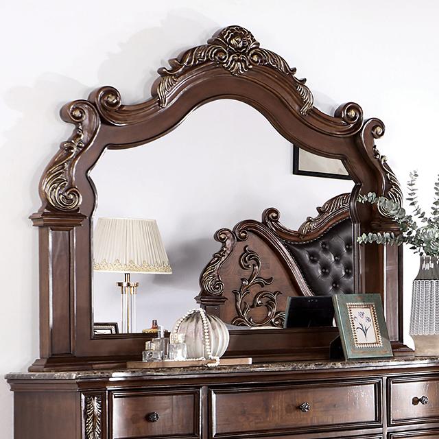 ESPARANZA Mirror, Brown Cherry - R&R Furniture Gallery (Fountain Valley, CA)