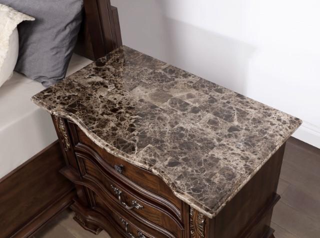 ESPARANZA Night Stand, Brown Cherry - R&R Furniture Gallery (Fountain Valley, CA)